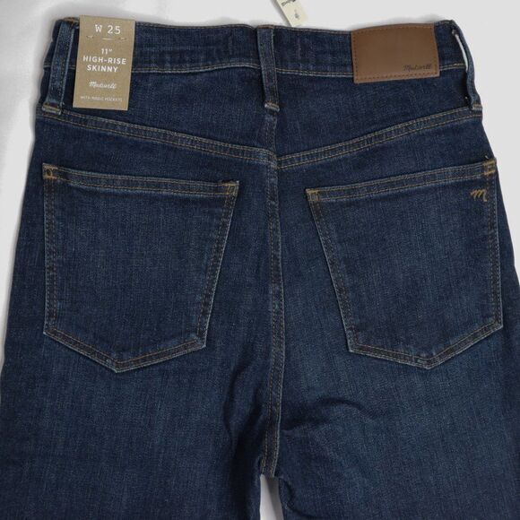 NEW‎ Madewell 11" High-Rise Skinny Jeans in Birchfiel, size 25 - Picture 10 of 15